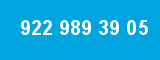 922 989 39 05 922 989 39 05
